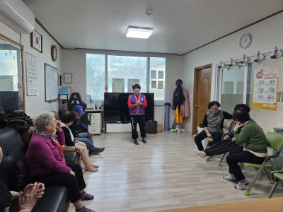 [청주지부] 노인정 봉사활동(실버체조, 발미사지, 안마)