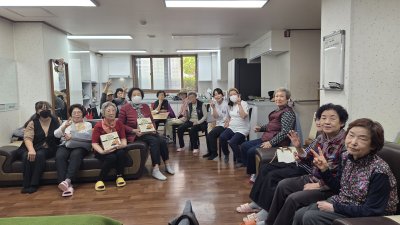 [청주지부] 노인정 봉사활동(치매예방 건강답,실버체조 등 프로그램)