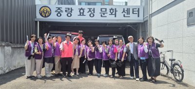[중랑지부] 면목동 동원시장 주변 환경 정화 활동 (줍킹)