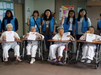 구호나눔 | [전북 익산지부] 백세요양병원 미술봉사활동