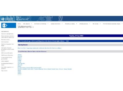 UN 제네바 | Human Rights Council 50, Oral Statement by NGO WFWPI